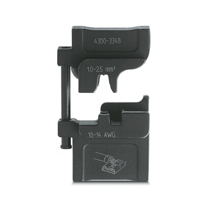 Phoenix Contact Crimping Die; CRIMPFOX-M SCA 2.5-1/DIE; for 8mm uninsulated angled slip-on sleeves; 1-2.5mm2